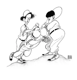 Arc0023235 Prints: Caricature Of The Three Stooges