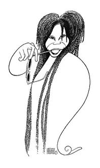 Arc0022962 Prints: Caricature Of Whoopi Goldberg