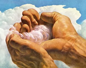 Images Dated 1st April 2015: Caring Hands in the Clouds