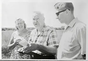 William J Prints: Carl Brown Handing Over Deed to Farm to Madalyn Murray and Son