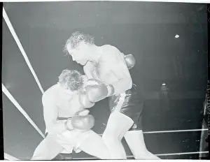 Carl Olson Boxing Against Pierre Langlois