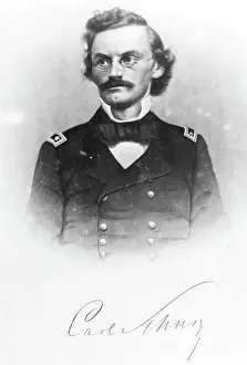 Carl Schurz Prints: Carl Schurz Full Length Seated Legs Cros
