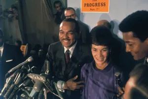 Carl B Prints: Carl Stokes with Wife