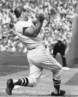 Carl Yastrzemski at End Of Homerun Swing