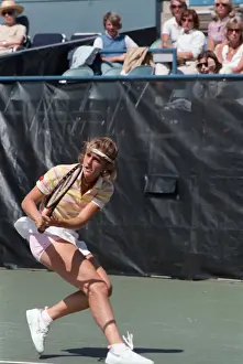 Carling Bassett Playing Tennis