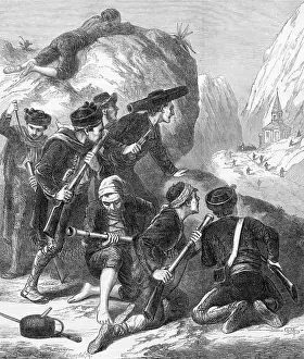 Civil Prints: A Carlist Ambuscade In Spanish Civil War