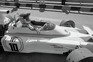 Prints of View of Argentine Formula One driver Carlos Lole Reutemann (1942 - 2021) in his car, at the Argentine Grand Prix, Buenos Aires, Argentina, January 28, 1973 Legends of the Track: Carlos Reutemann At The Argentine Grand Prix