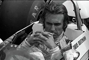 Prints of Argentine Formula One driver Carlos Lole Reutemann (1942 - 2021) sits in his car, at the Argentine Grand Prix, Buenos Aires, Argentina, January 28, 1973 Legends of the Track: Carlos Reutemann At The Argentine Grand Prix