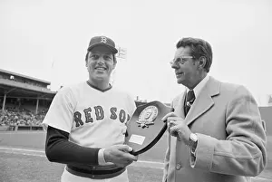 Carlton Fisk Receiving an Award
