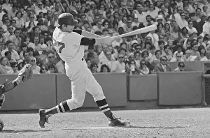 Boston Prints: Carlton Fisk Swinging Bat