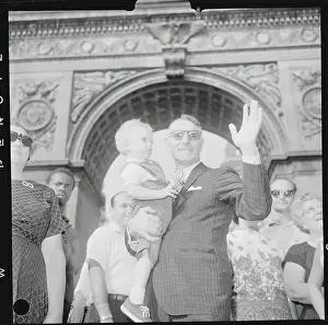 Carmine DeSapio Waving