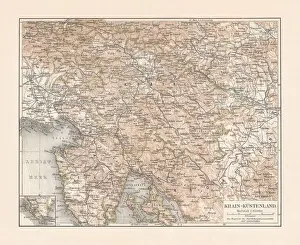 Carniola-Coastland (Slovenia, until 1918 Austrian Littoral), lithograph, published in 1897