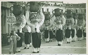 Dream Like Prints: Carnival Participants Wearing Milkmaid Costumes