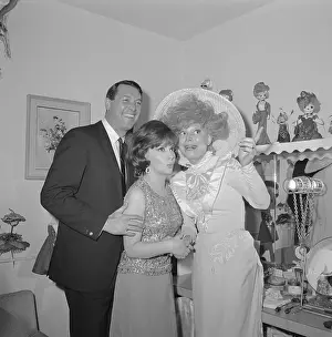 Carol Channing Enertaining Rock Hudson and Gina Lollobrigida