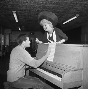 Carol Channing Rehearses With Jerry Herman