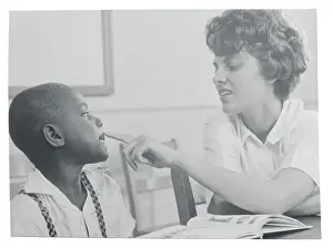 Durham Prints: Carol Smith with Student