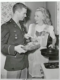 Wallace Prints: Carole Landis with Husband Thomas C Wallace