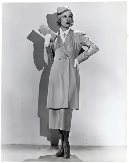 Modeling Prints: Carole Lombard in Dress She Designed