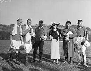Polo Prints: Carole Lombard Gives Actors Polo Trophy