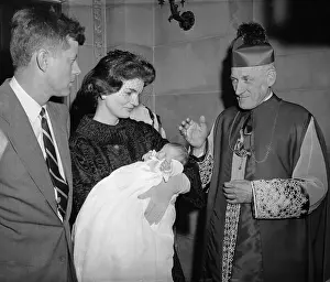 Caroline Kennedy Being Baptized