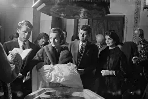 Caroline Kennedy Being Christened