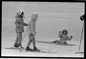 Stowe Prints: Caroline Kennedy Fallen Down While Skiing