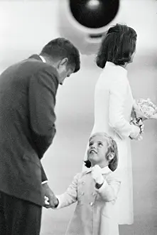 Rhode Island Prints: Caroline Kennedy looking at Father