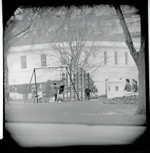 Caroline Kennedy at Playground with Friends and Dog