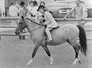 Horsemanship Prints: Caroline Kennedy Riding Pony