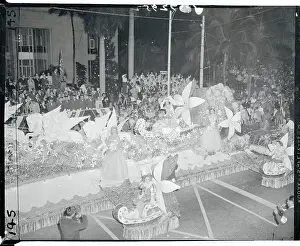 Carolyn Stroupe Riding on a Float