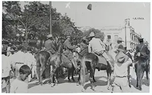 Veracruz State Prints: Carranza Forces in Main Plaza