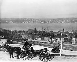 Cannon Prints: Carriage Driver with Barouche Above Halifax