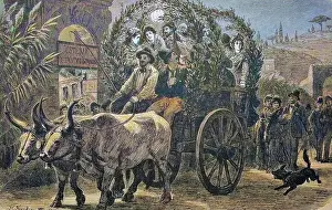 Activities Prints: Carriage ride by German artists in Rome
