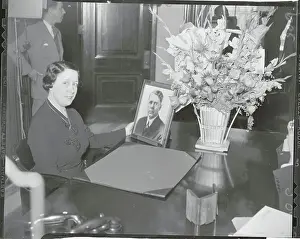 Senate Wing Prints: Carries on Husband's Fight