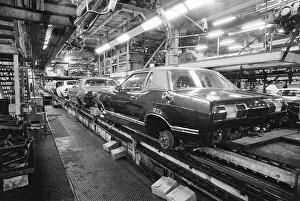 Assembly Line Prints: Cars Abandoned on Assembly Line