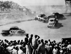 Stock Car Prints: Cars Crashing in Race