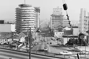 Cars Driving on Hollywood Street