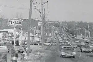 Cars Going to Gas Station