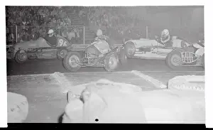 Oakland Prints: Two Cars Locking Wheels