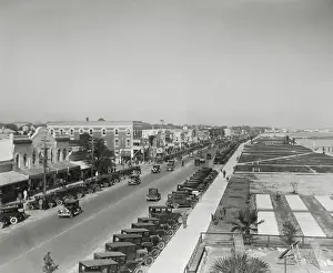 Cars Parked Along Street