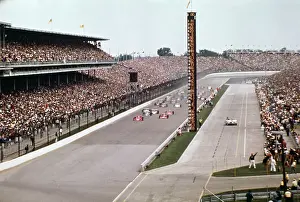 Huty31518 Prints: Cars Racing In Indianapolis 500