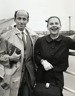 Screenwriter Prints: Carson Kanin and wife Ruth Gordon Aboard Ship