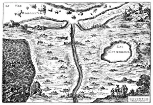 Carte du Tendre: imaginary map by a character in the novel Cl├®lie