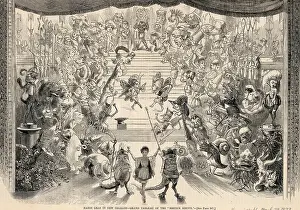 Mardi Gras Prints: Cartoon Depicting Mardi Gras Celebration