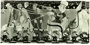 Franklin D Prints: Cartoon of Franklin D. Roosevelts New Deal