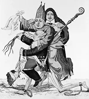 Cartoon of French People During Absolutism Period
