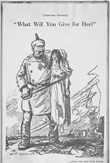 Cartoon of Germany Holding Belgium