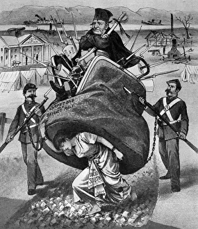 General Prints: Cartoon Of Grant In Carpet Bag