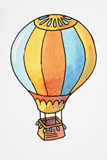 Images Dated 9th January 2007: Cartoon, hot air balloon