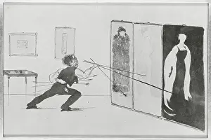 Cartoon of James Whistler Painting